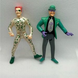 VTG 1993 and 1996 DC Comics Batman Villain The Riddler 4" Action Figures